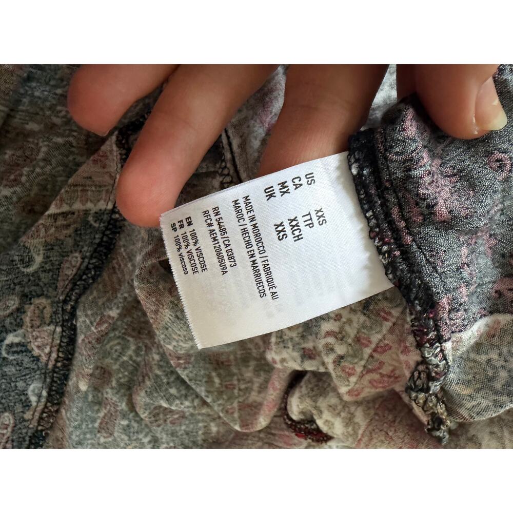 American Eagle Mini Dress Patchwork Bell Sleeve B… - image 7